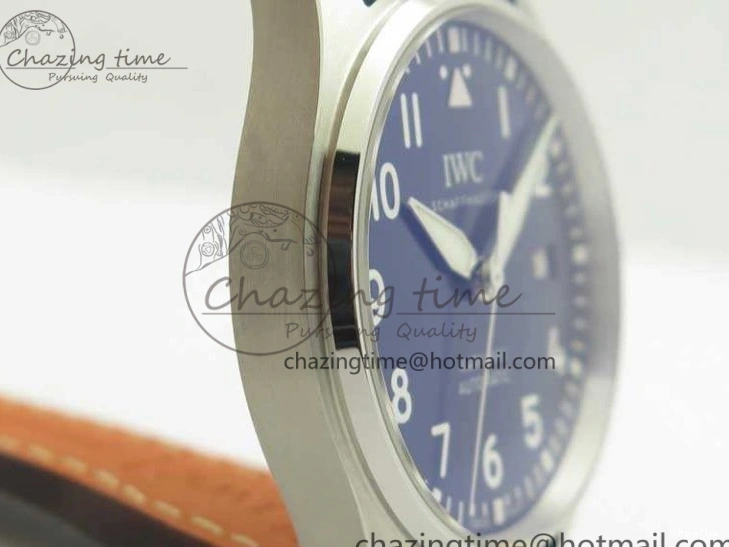 MIROTIME 0326 Mark XVIII Le Petit Prince IW327004 SS MKS 1:1 Best Edition Blue Dial On Leather Strap MIYOTA9015 V ComfortFit 7217